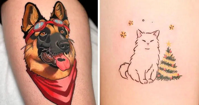 98 Pet Tattoos That Celebrate The Bond Between Humans And Their Pets