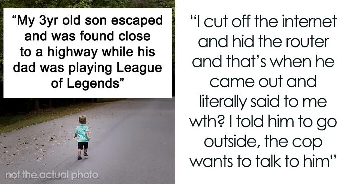Woman Rushes Home After Learning Police Found Her Toddler By The Highway, Finds Her Husband Gaming In His Room Despite The Alarms Blasting