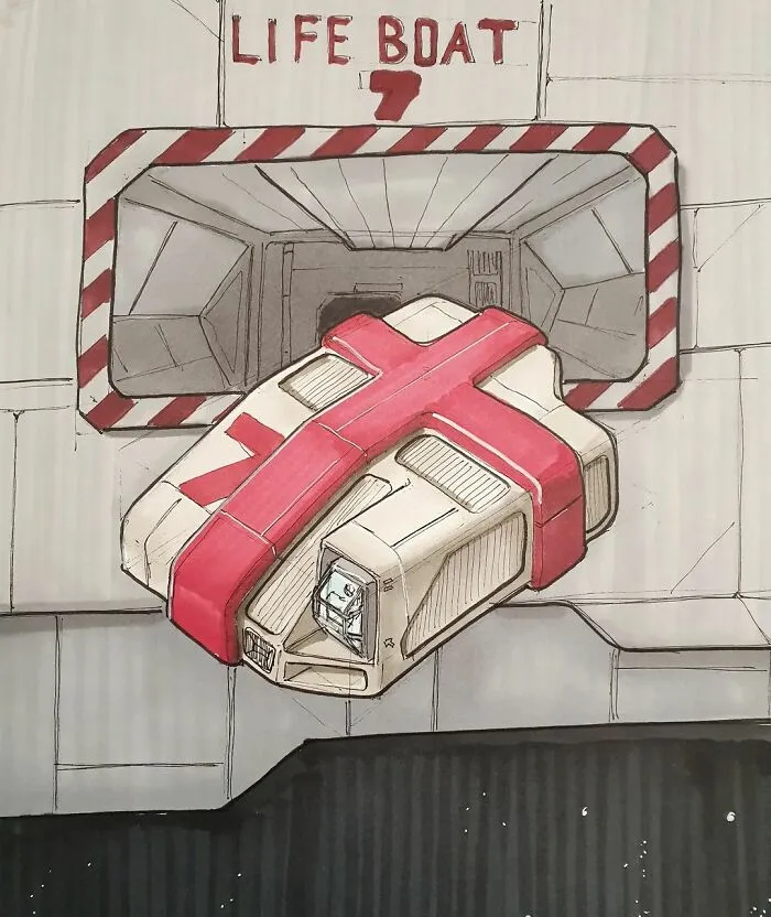 I Am Passionate About Retro-Futurism, Here Are My 30 Sketches Of The Nostalgic Future