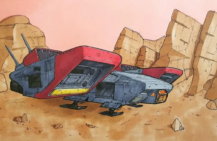 I Am Passionate About Retro-Futurism, Here Are My 30 Sketches Of The Nostalgic Future