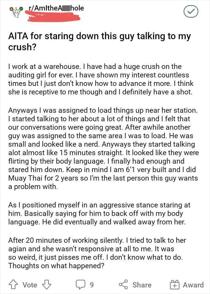 Am I The Nice Guy For Staring Down A Guy Talking To My Crush?
