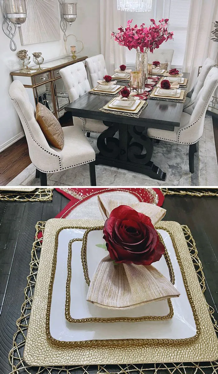Here's My Valentine's Day Dinner Table. Have A Lovely Night 