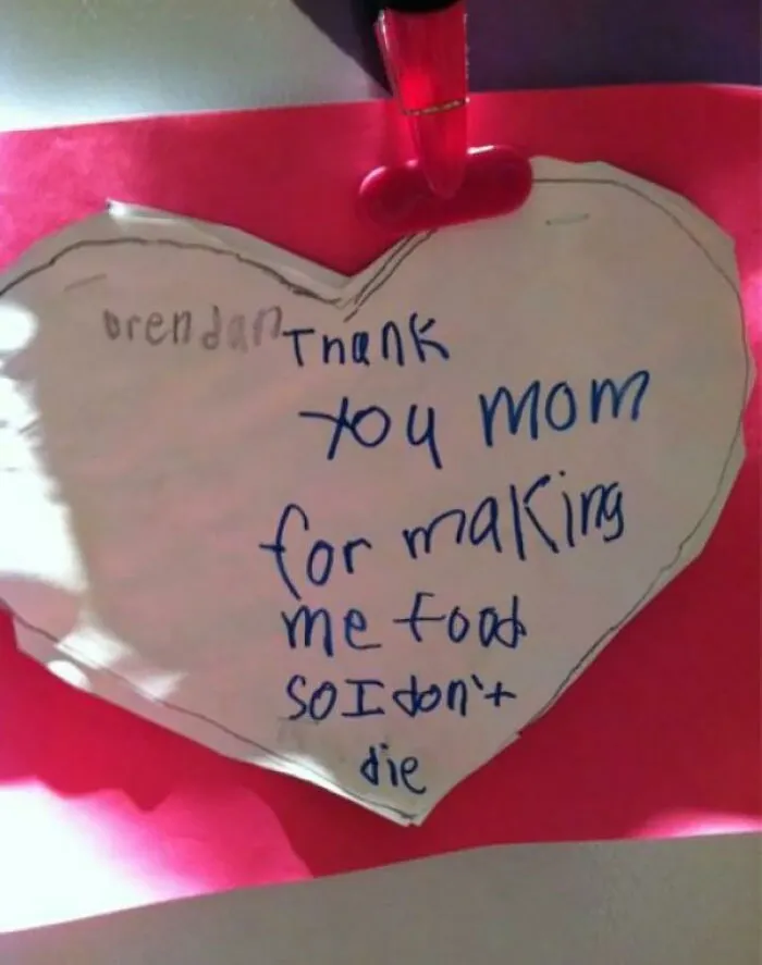 A Valentine's Day Card I Made When I Was 5