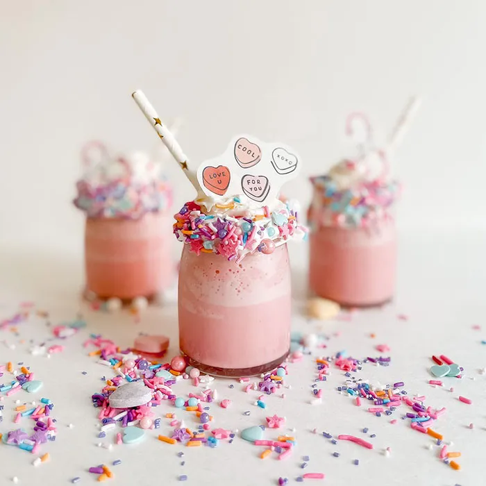 Mini Milkshakes For My Little Valentine's ⁣
