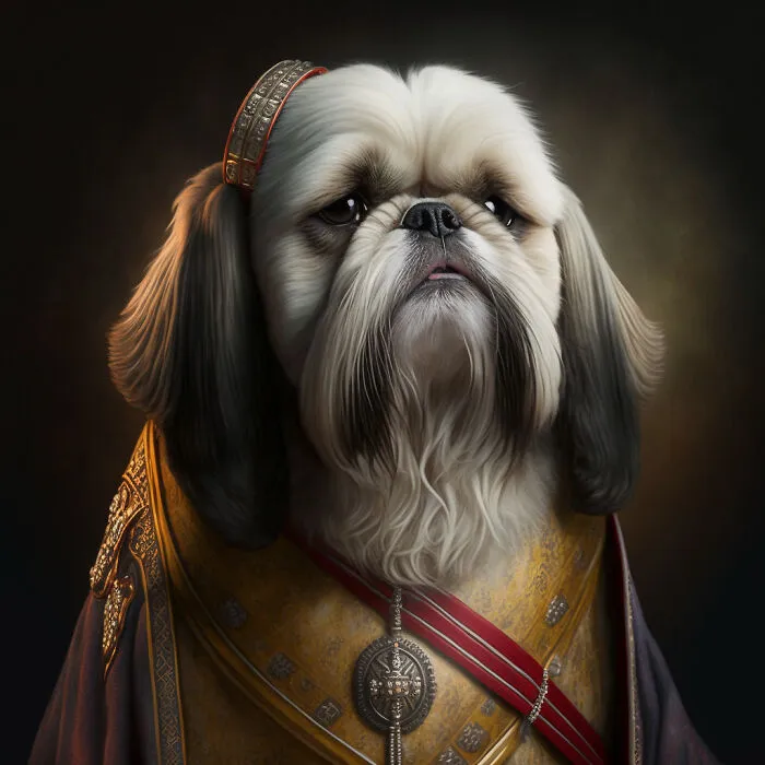I Used Ai To Create The Historical Portraits Of The Shih Tzu Dynasty From Ancient China (14 Pics)