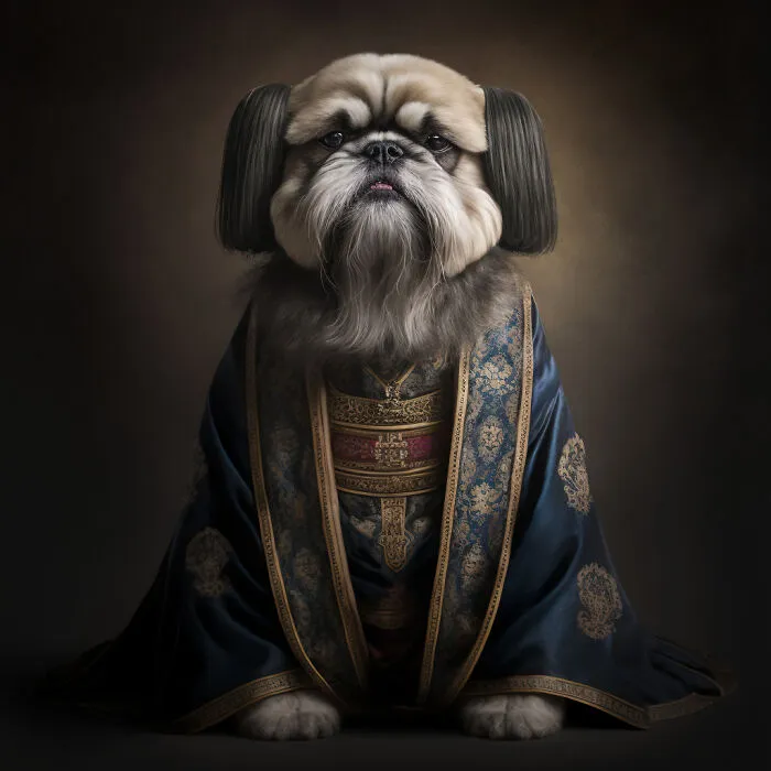 I Used Ai To Create The Historical Portraits Of The Shih Tzu Dynasty From Ancient China (14 Pics)