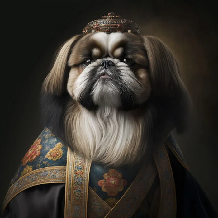 I Used Ai To Create The Historical Portraits Of The Shih Tzu Dynasty From Ancient China (14 Pics)