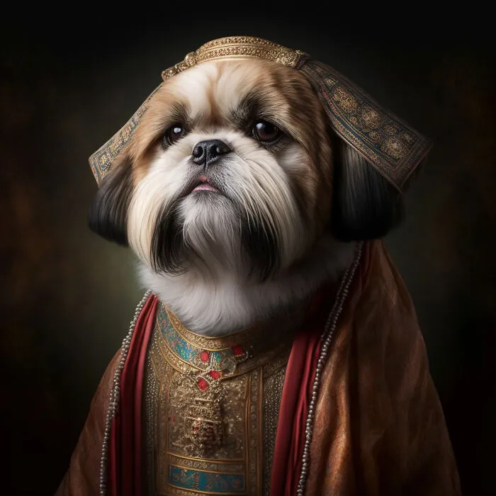 I Used Ai To Create The Historical Portraits Of The Shih Tzu Dynasty From Ancient China (14 Pics)