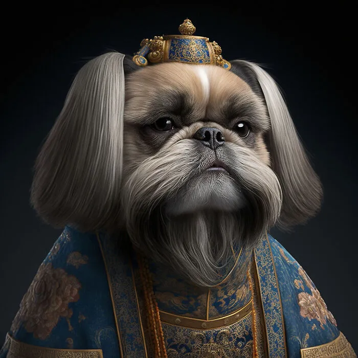 I Used Ai To Create The Historical Portraits Of The Shih Tzu Dynasty From Ancient China (14 Pics)