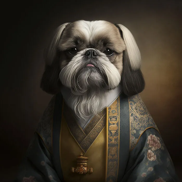 I Used Ai To Create The Historical Portraits Of The Shih Tzu Dynasty From Ancient China (14 Pics)