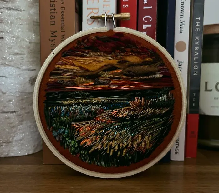 I Am A Textile Artist And I Create Tonal Impressionism Embroideries (14 Pics)