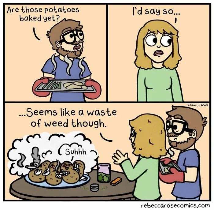 50 Funny And Cute Comics Inspired By The Artist's Life With Her Boyfriend And 3 Cats