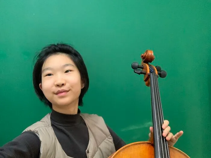 11-Y-O Me With My Cello (Ugly Accidental Selfie)