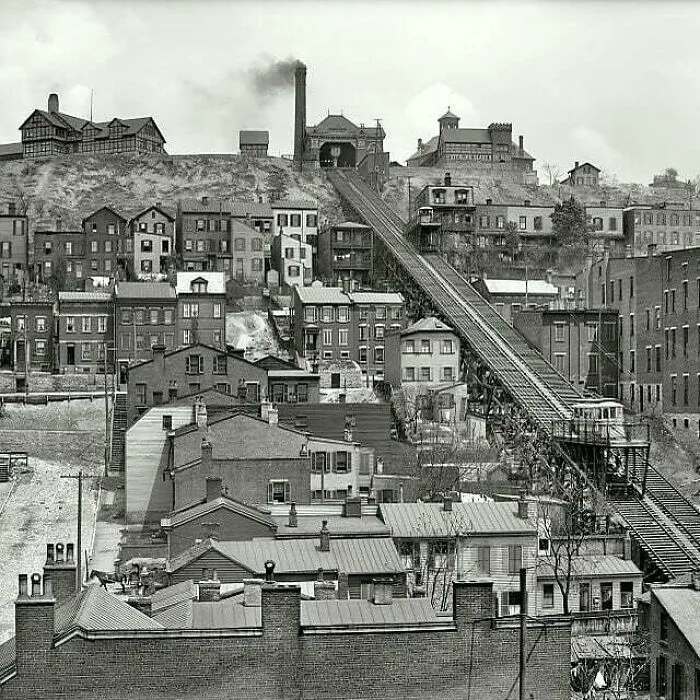 Mount Adams Incline And Price Hill Incline. Cincinnati Ohio 1906