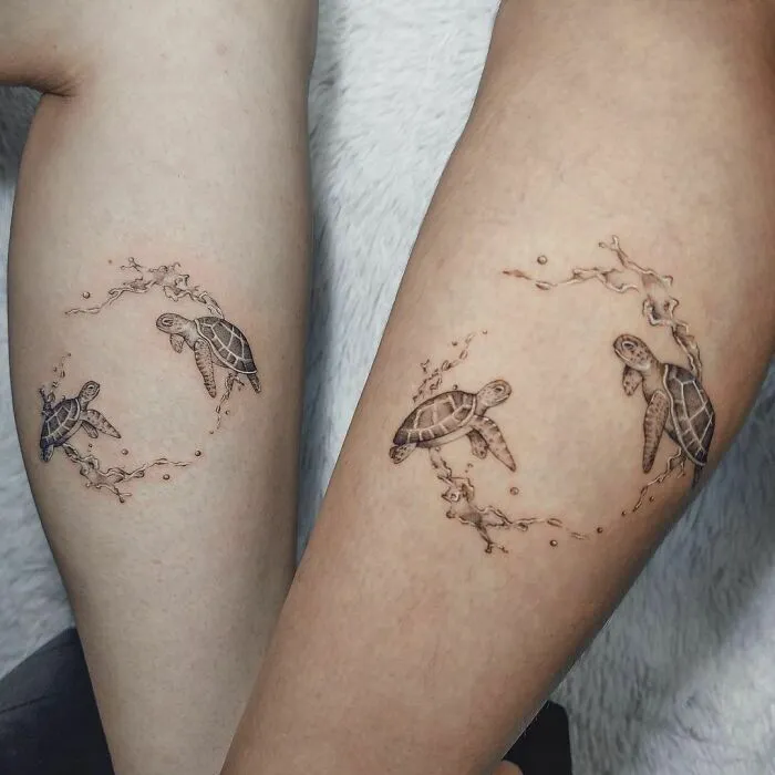 Little Turtles For Sisters