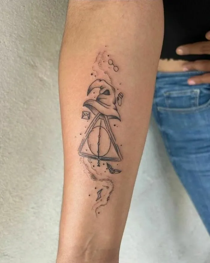 Harry Potter Deathly Hallows Tattoo
