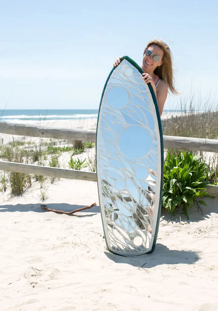 I Create Unique Glass Mosaics On Surfboards (9 Pics)