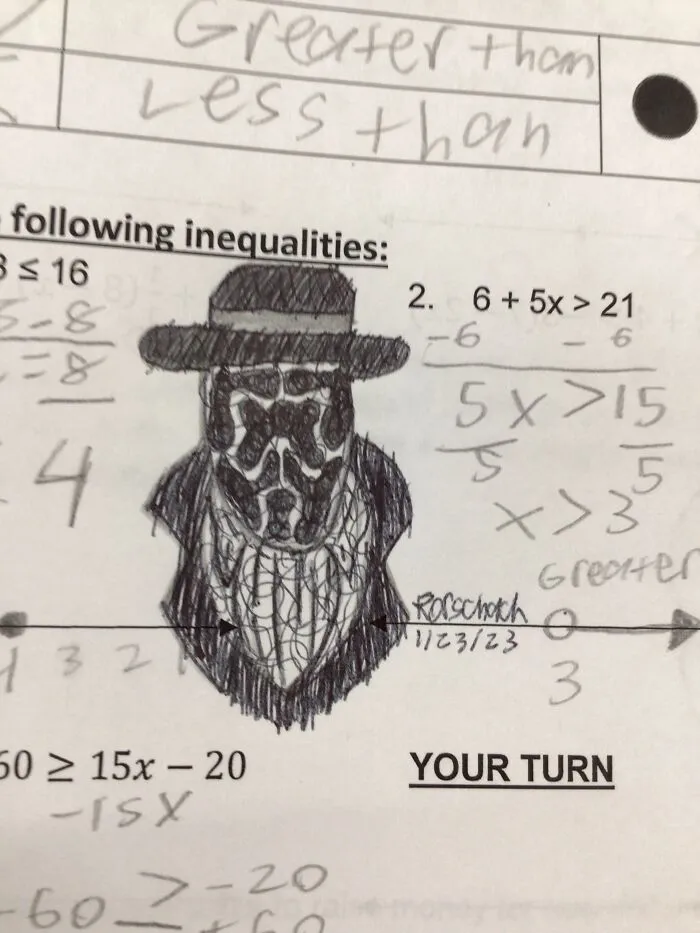 Did Another Rorschach Drawing In Class 😁