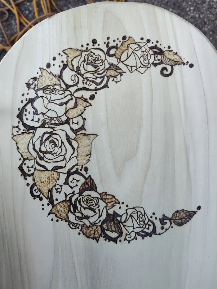 I Made A Viking Bog Chair And Burned This Design On The Headrest