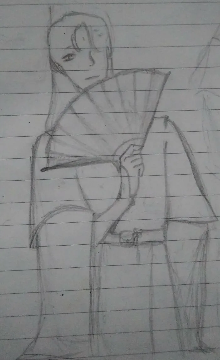 Pretty Old And I Didn't Have A Proper Sketchbook At The Time But This Is A Mentor Of Mines From A Game, I Just Drew Their Online Persona Haven't Been In Contact For Some Time So I Miss Them Quite A Bit
