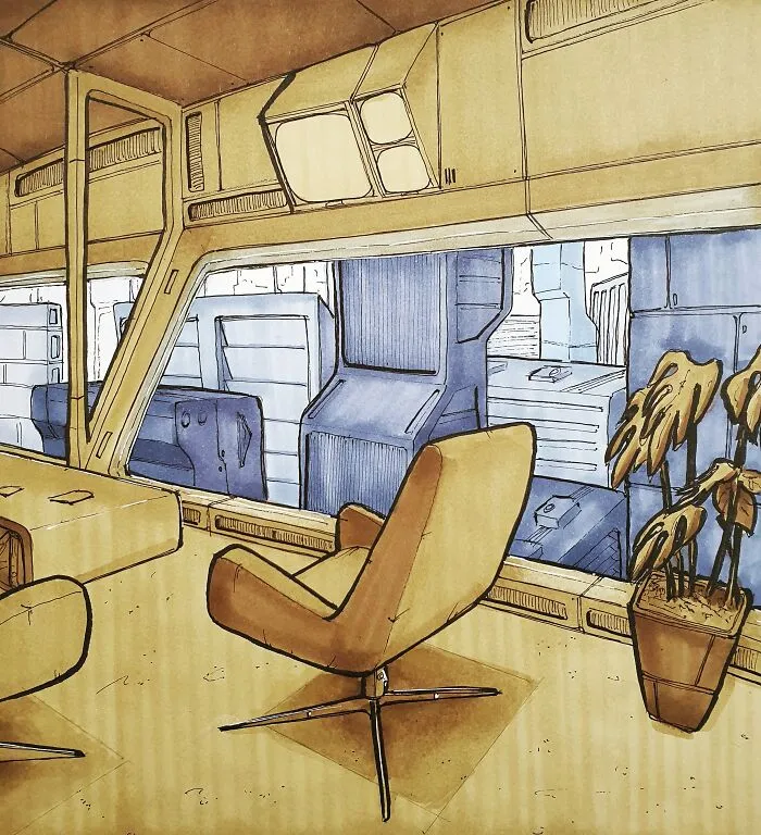 I Am Passionate About Retro-Futurism, Here Are My 30 Sketches Of The Nostalgic Future