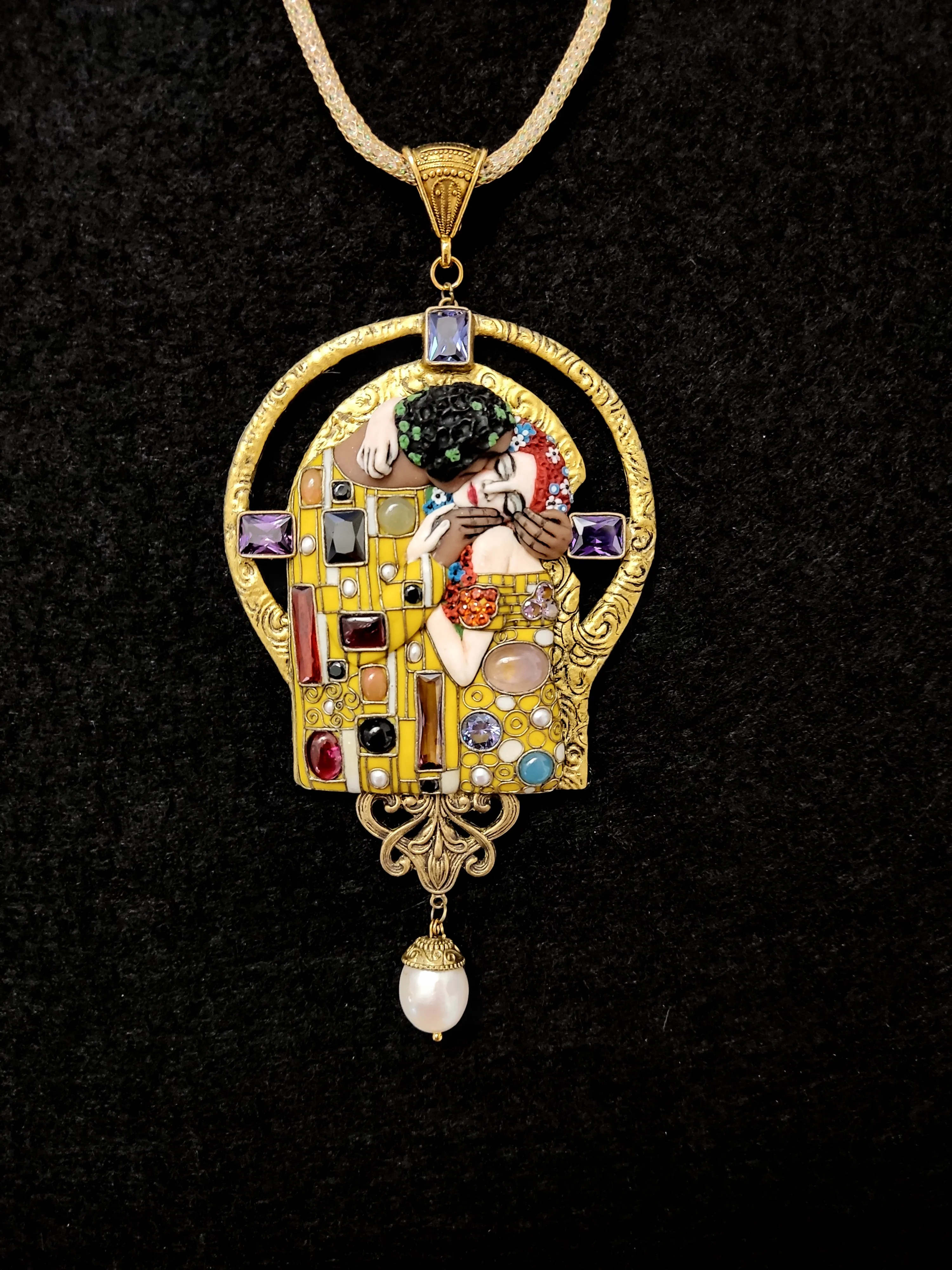 My New Product. Necklace "Klimt. Kiss"