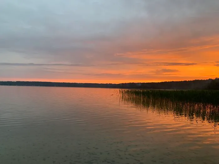 Summer Evening, When The Sun Touches The Horizon