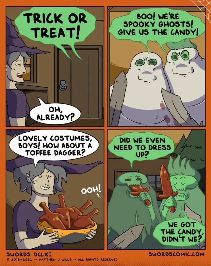 In My Series Of Comics, I Combine Fantasy With Humor To Create A World That Revolves Around Swords (30 New Pics)