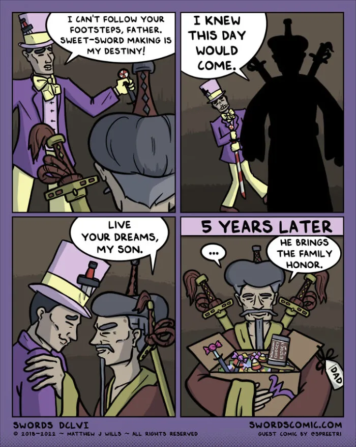 In My Series Of Comics, I Combine Fantasy With Humor To Create A World That Revolves Around Swords (30 New Pics)