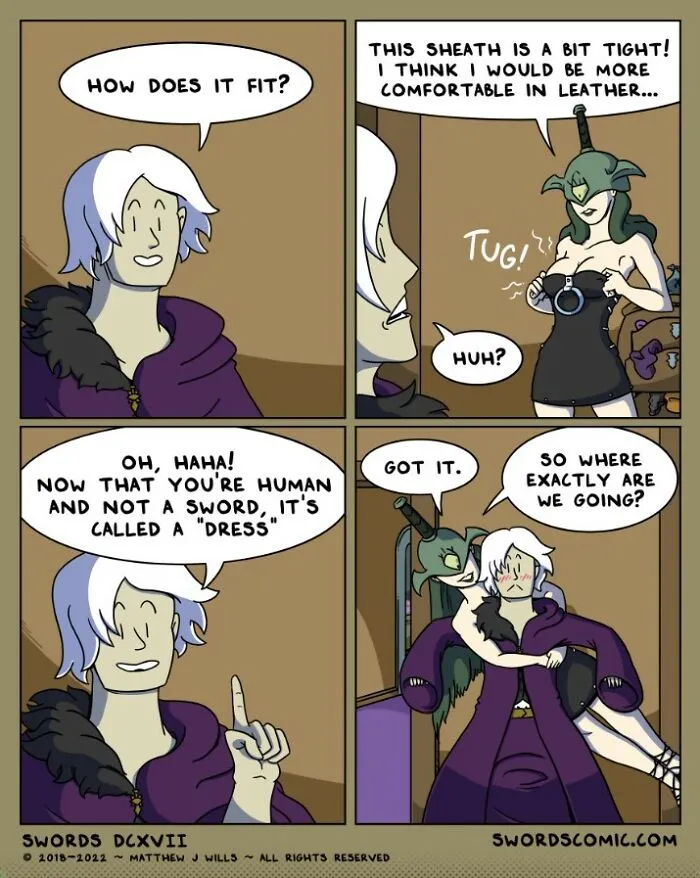 In My Series Of Comics, I Combine Fantasy With Humor To Create A World That Revolves Around Swords (30 New Pics)
