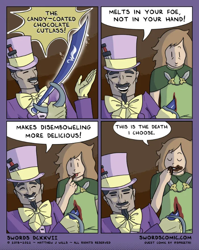 In My Series Of Comics, I Combine Fantasy With Humor To Create A World That Revolves Around Swords (30 New Pics)