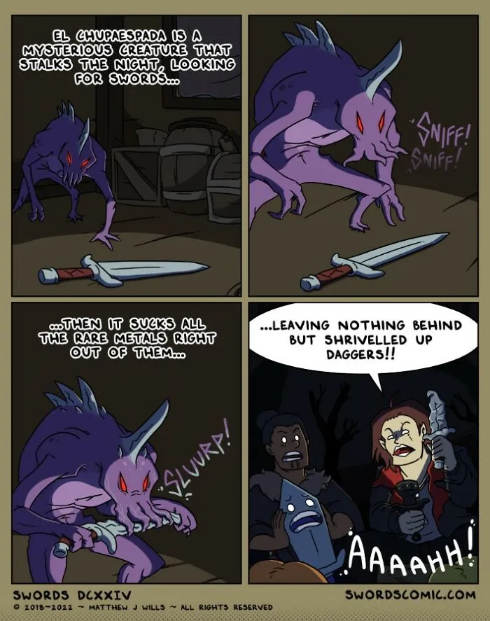 In My Series Of Comics, I Combine Fantasy With Humor To Create A World That Revolves Around Swords (30 New Pics)