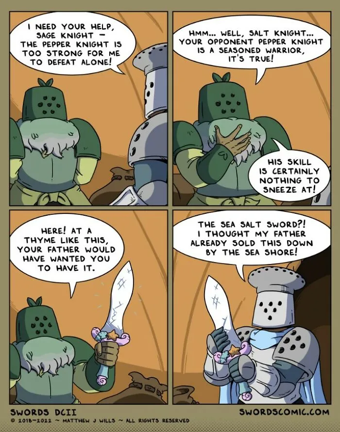 In My Series Of Comics, I Combine Fantasy With Humor To Create A World That Revolves Around Swords (30 New Pics)