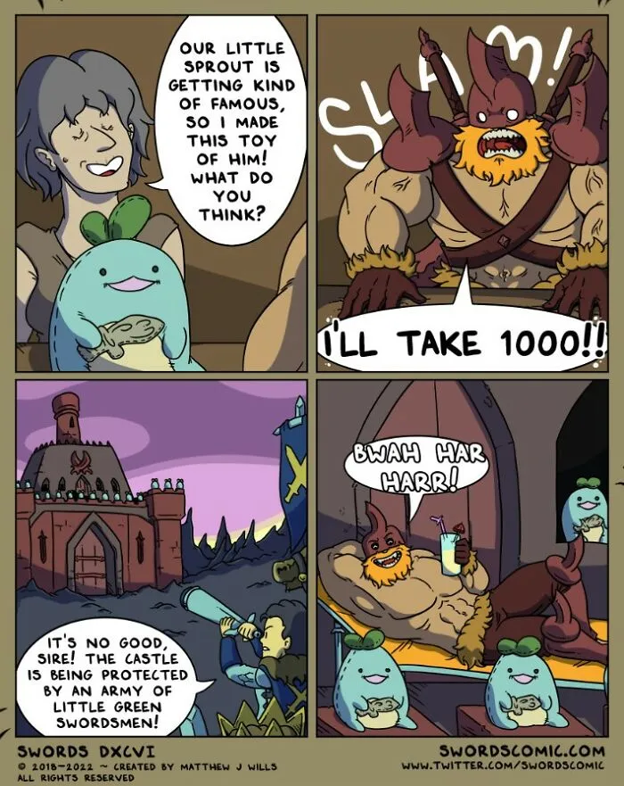 In My Series Of Comics, I Combine Fantasy With Humor To Create A World That Revolves Around Swords (30 New Pics)