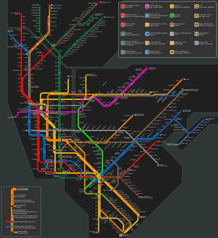 It Would Take You 24 Hours To Travel The Length Of The NYC Subway
