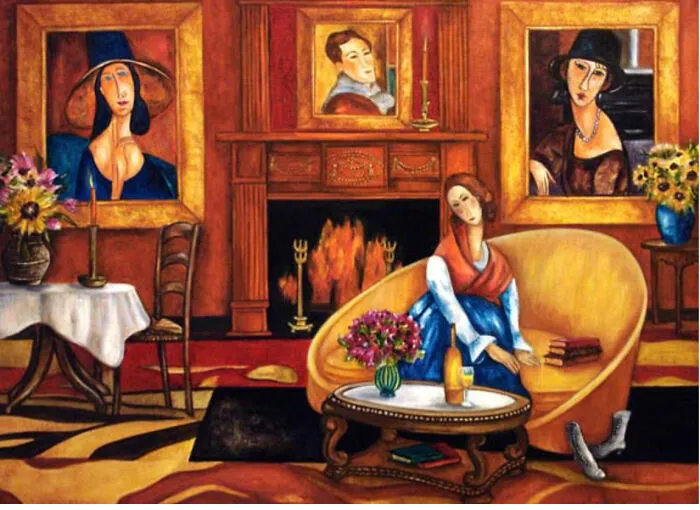 Life Without Modi - Inspired By Amedeo Modigliani