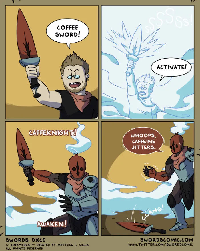 In My Series Of Comics, I Combine Fantasy With Humor To Create A World That Revolves Around Swords (30 New Pics)