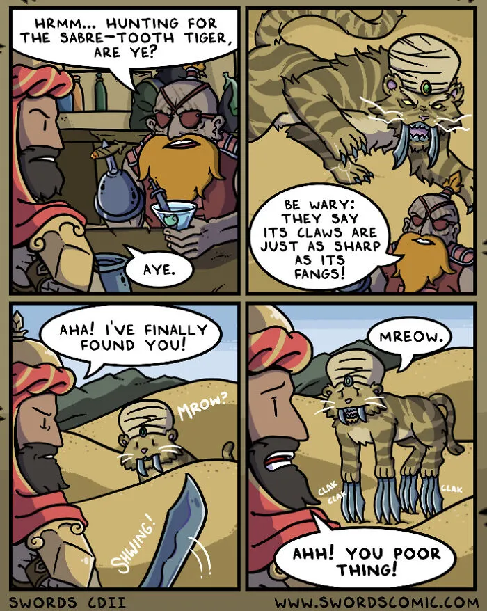 In My Series Of Comics, I Combine Fantasy With Humor To Create A World That Revolves Around Swords (30 New Pics)