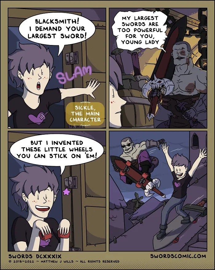 In My Series Of Comics, I Combine Fantasy With Humor To Create A World That Revolves Around Swords (30 New Pics)