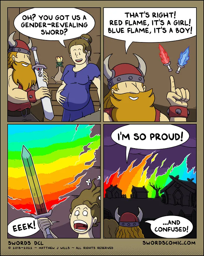 In My Series Of Comics, I Combine Fantasy With Humor To Create A World That Revolves Around Swords (30 New Pics)