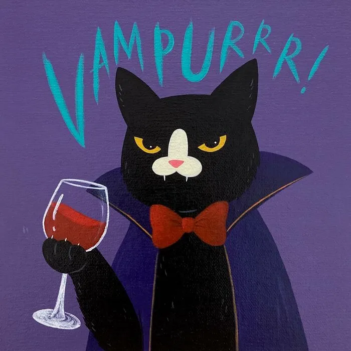 This Artist Blends Their Sarcastic Nature With His Adopted Cat’s Attitude In His 35 Humorous Illustrations