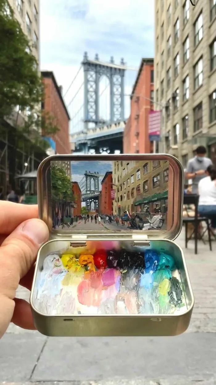 30 Altoids Tins Revived With Tiny Paintings Of Landscapes And Cityscapes By An Ohio-Based Artist (New Pics)