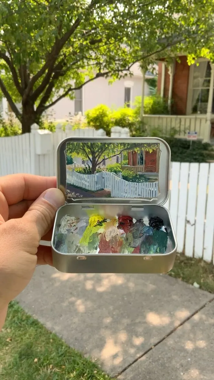 30 Altoids Tins Revived With Tiny Paintings Of Landscapes And Cityscapes By An Ohio-Based Artist (New Pics)