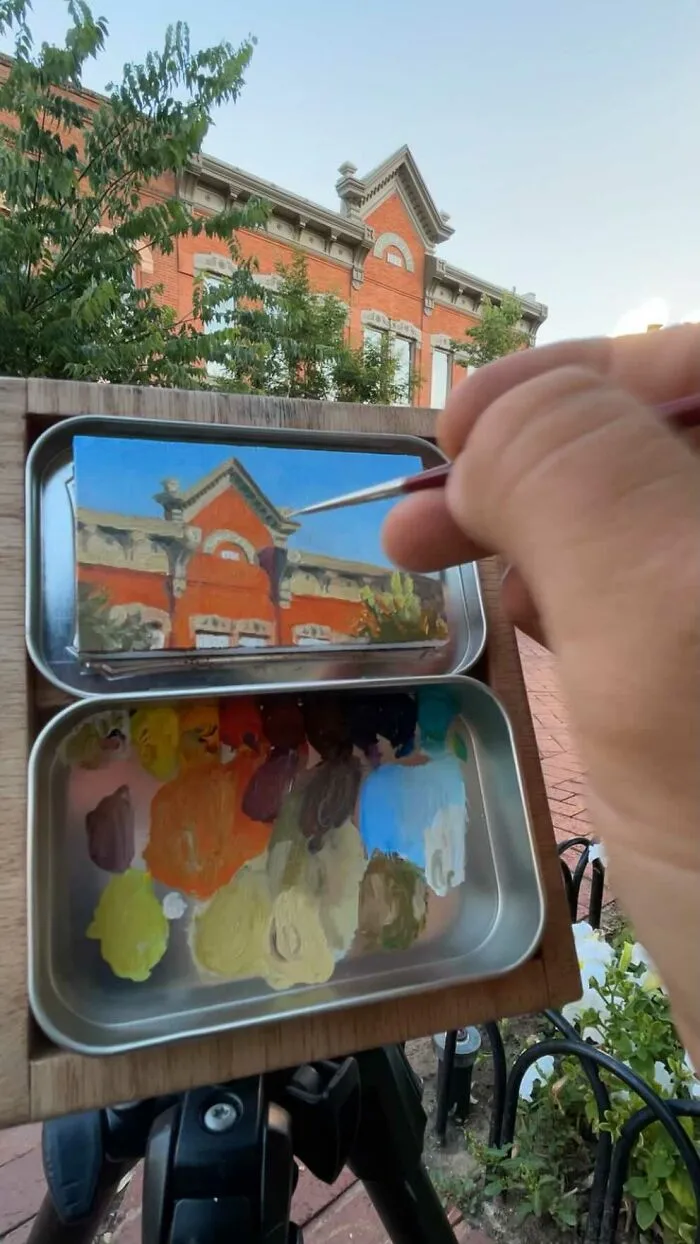 30 Altoids Tins Revived With Tiny Paintings Of Landscapes And Cityscapes By An Ohio-Based Artist (New Pics)