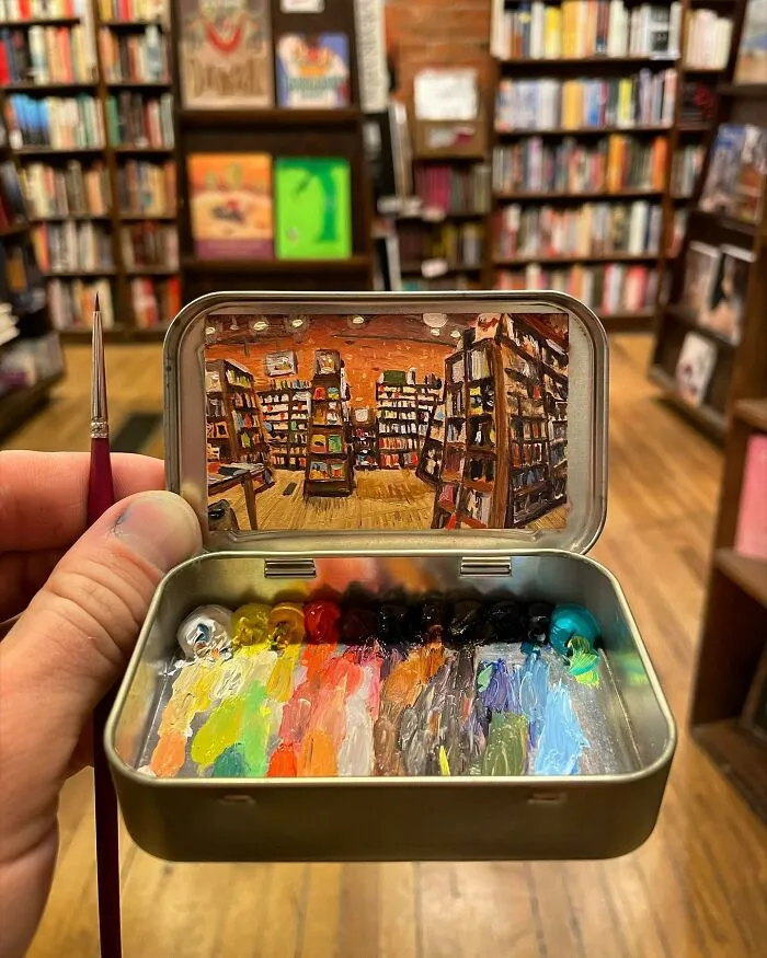 30 Altoids Tins Revived With Tiny Paintings Of Landscapes And Cityscapes By An Ohio-Based Artist (New Pics)