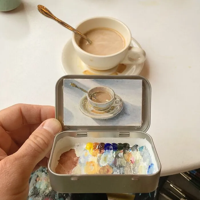 30 Altoids Tins Revived With Tiny Paintings Of Landscapes And Cityscapes By An Ohio-Based Artist (New Pics)
