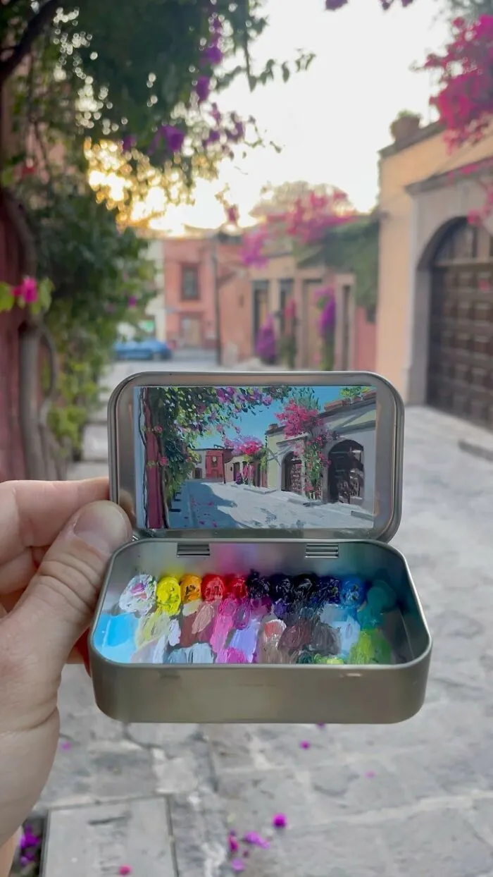 30 Altoids Tins Revived With Tiny Paintings Of Landscapes And Cityscapes By An Ohio-Based Artist (New Pics)
