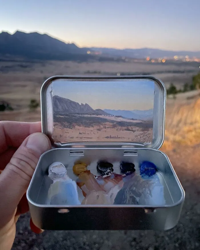 30 Altoids Tins Revived With Tiny Paintings Of Landscapes And Cityscapes By An Ohio-Based Artist (New Pics)