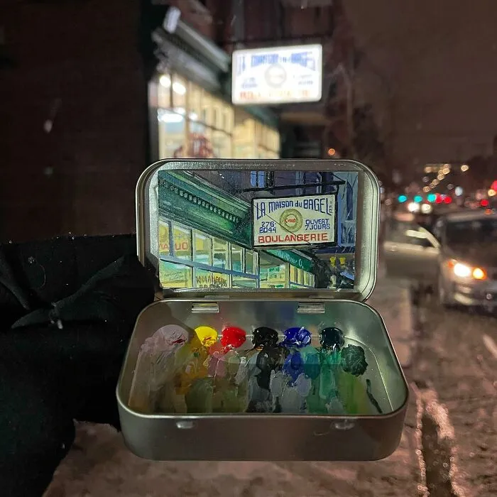 30 Altoids Tins Revived With Tiny Paintings Of Landscapes And Cityscapes By An Ohio-Based Artist (New Pics)