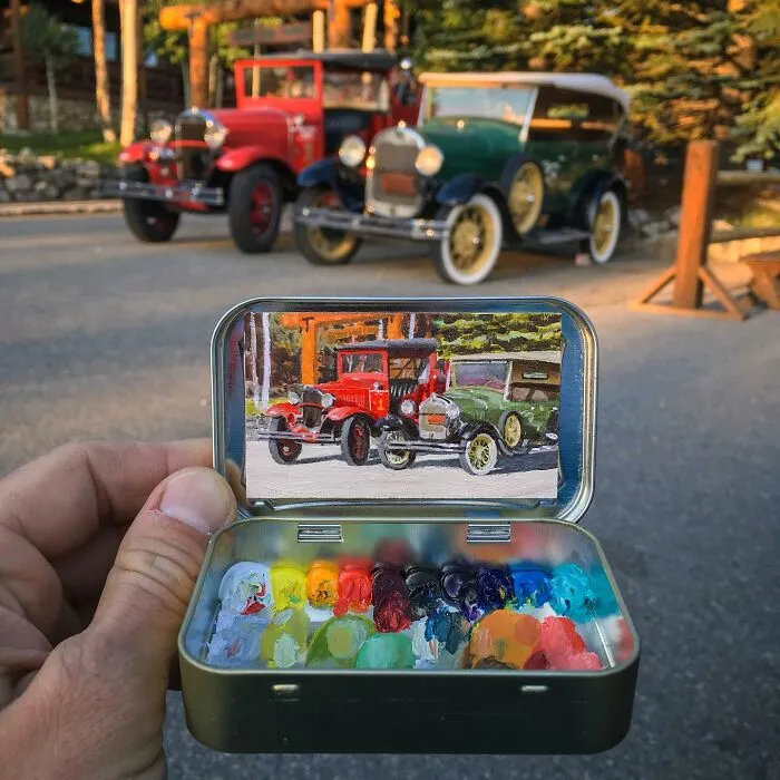 30 Altoids Tins Revived With Tiny Paintings Of Landscapes And Cityscapes By An Ohio-Based Artist (New Pics)
